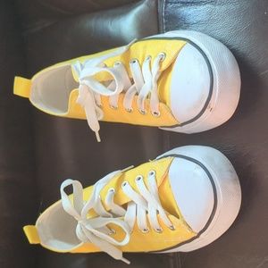 Yellow sneakers